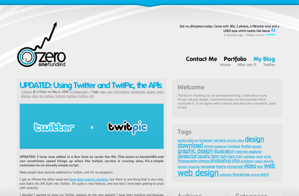 blu19 20 Fresh and New Blue Web Designs